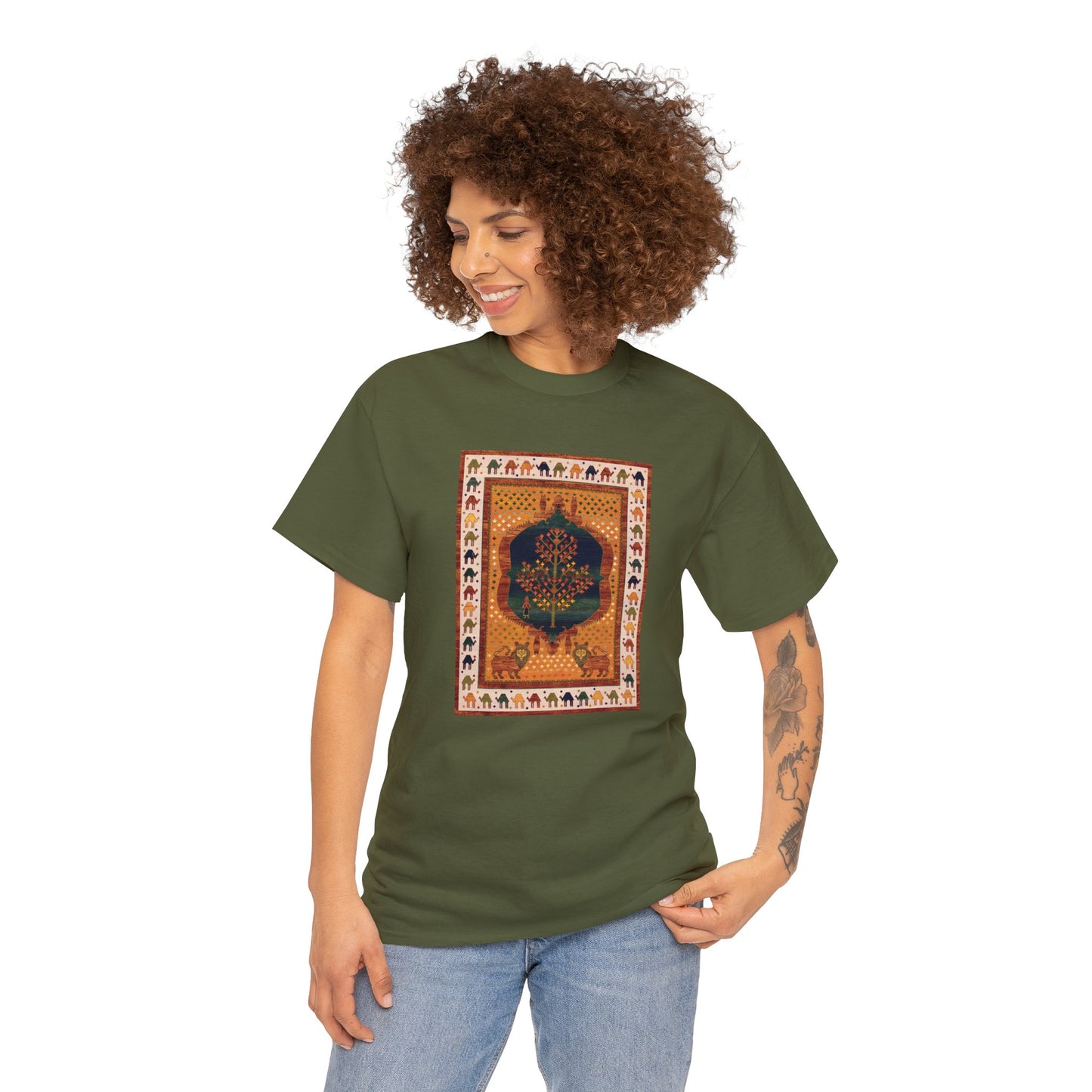 Unisex Heavy Cotton Tee - The lions and the maple I