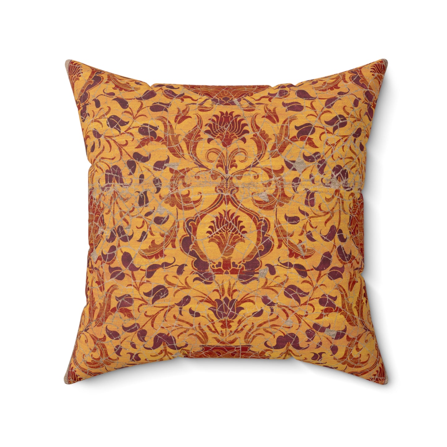 Square Pillow - Reincarnation (Khaki Gold)