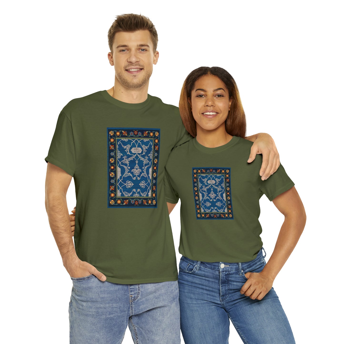 Unisex-T-Shirt aus schwerer Baumwolle – Nachtblau