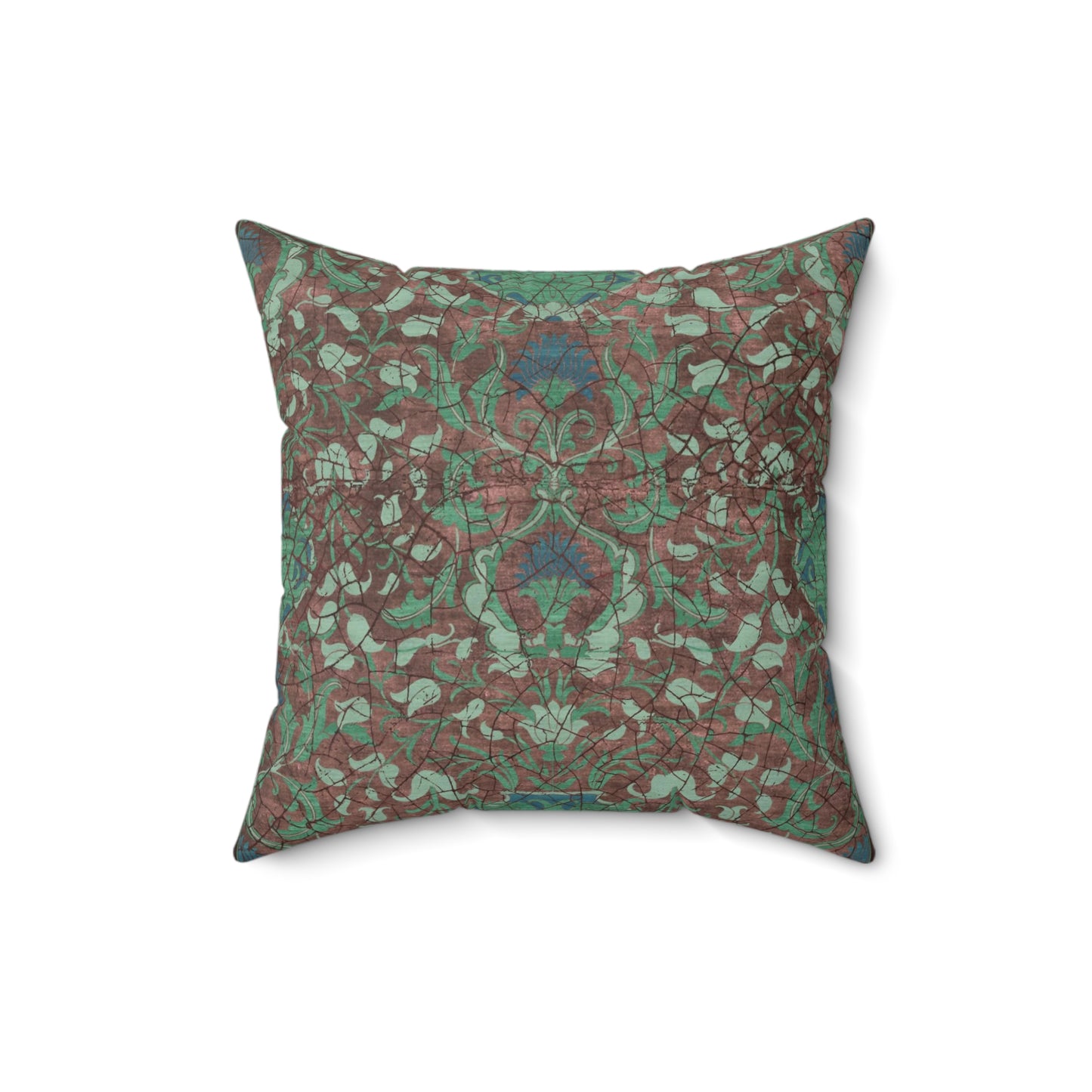 Square Pillow - Reincarnation (Khaki Blue)