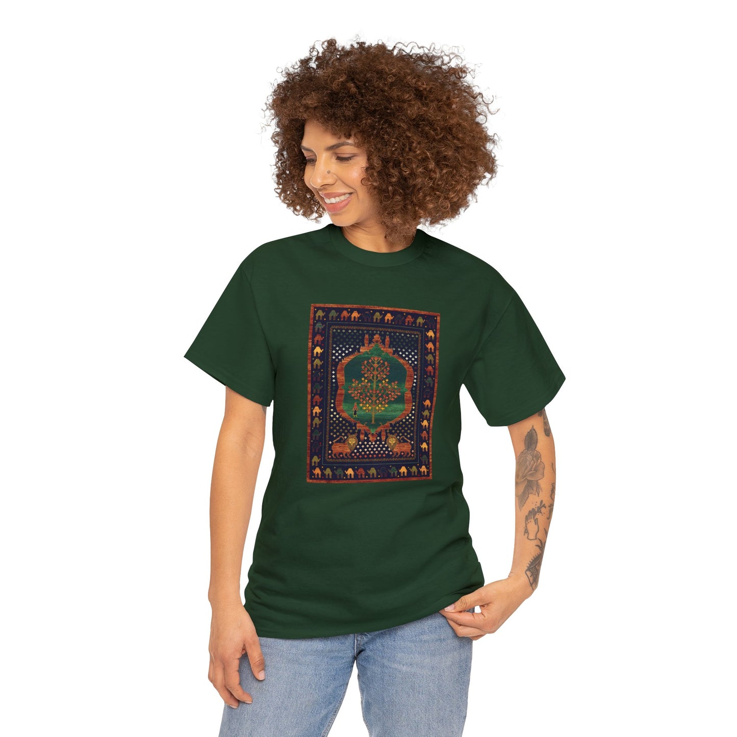 Unisex Heavy Cotton Tee - The lions and the maple II