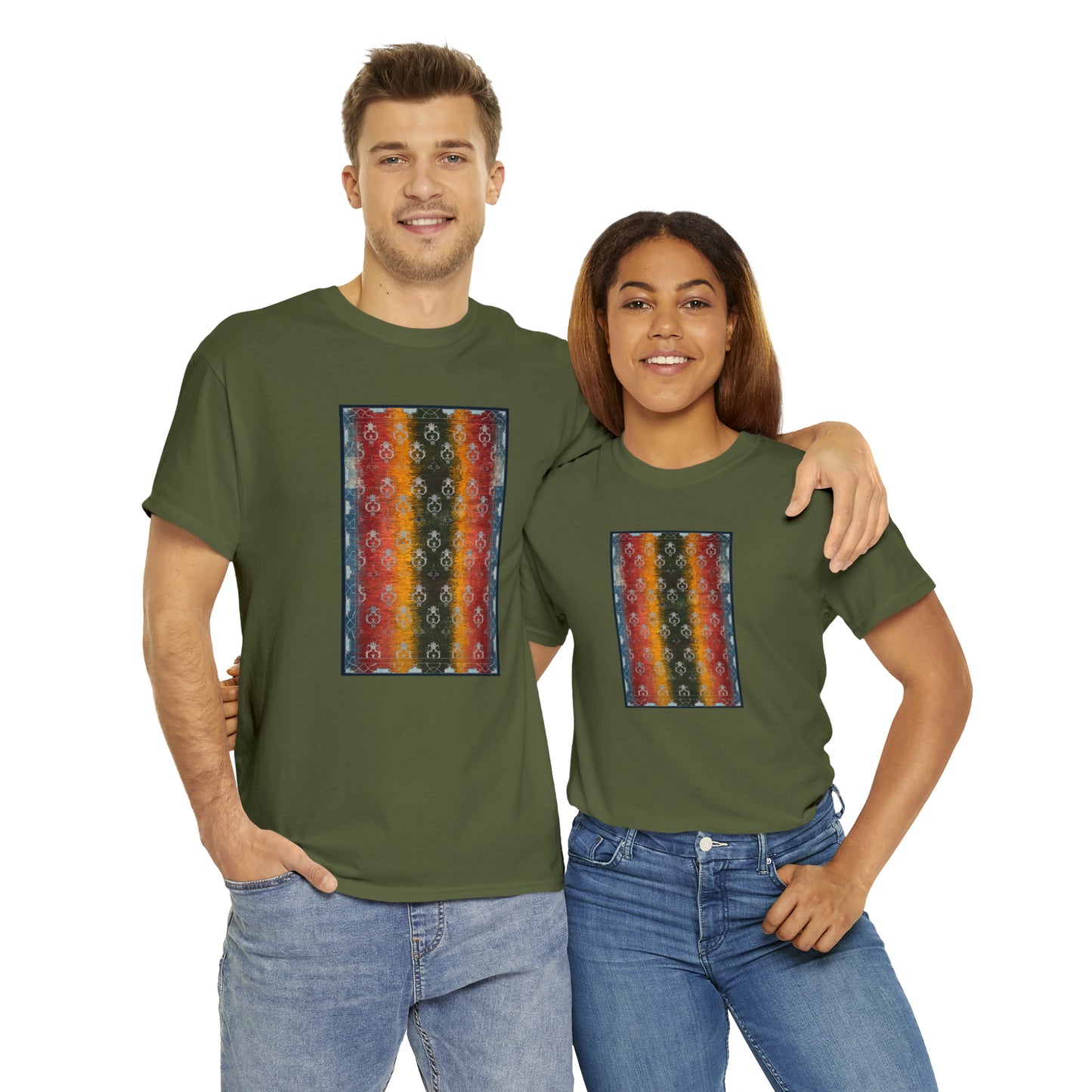 Unisex Heavy Cotton Tee - Pomegranate Garden