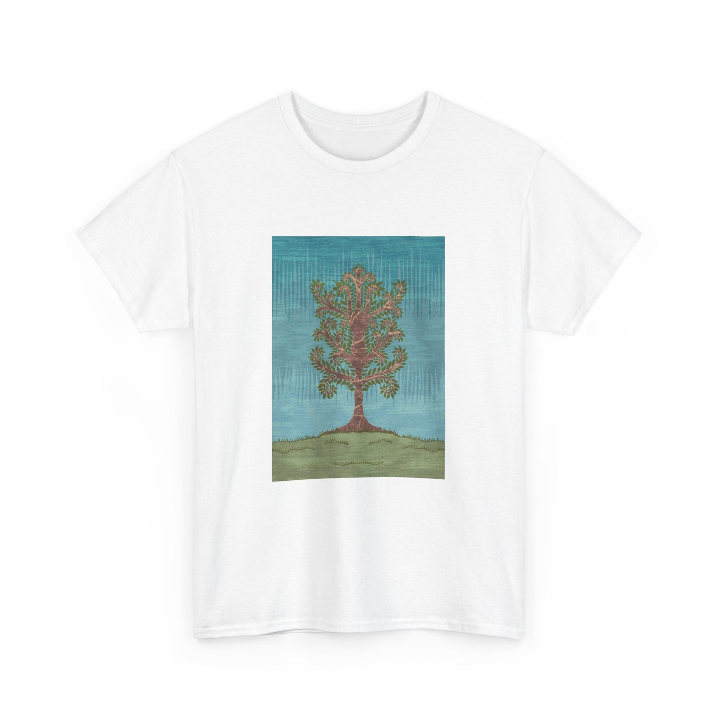 Unisex Heavy Cotton Tee - Ashen Tree (Winter version)