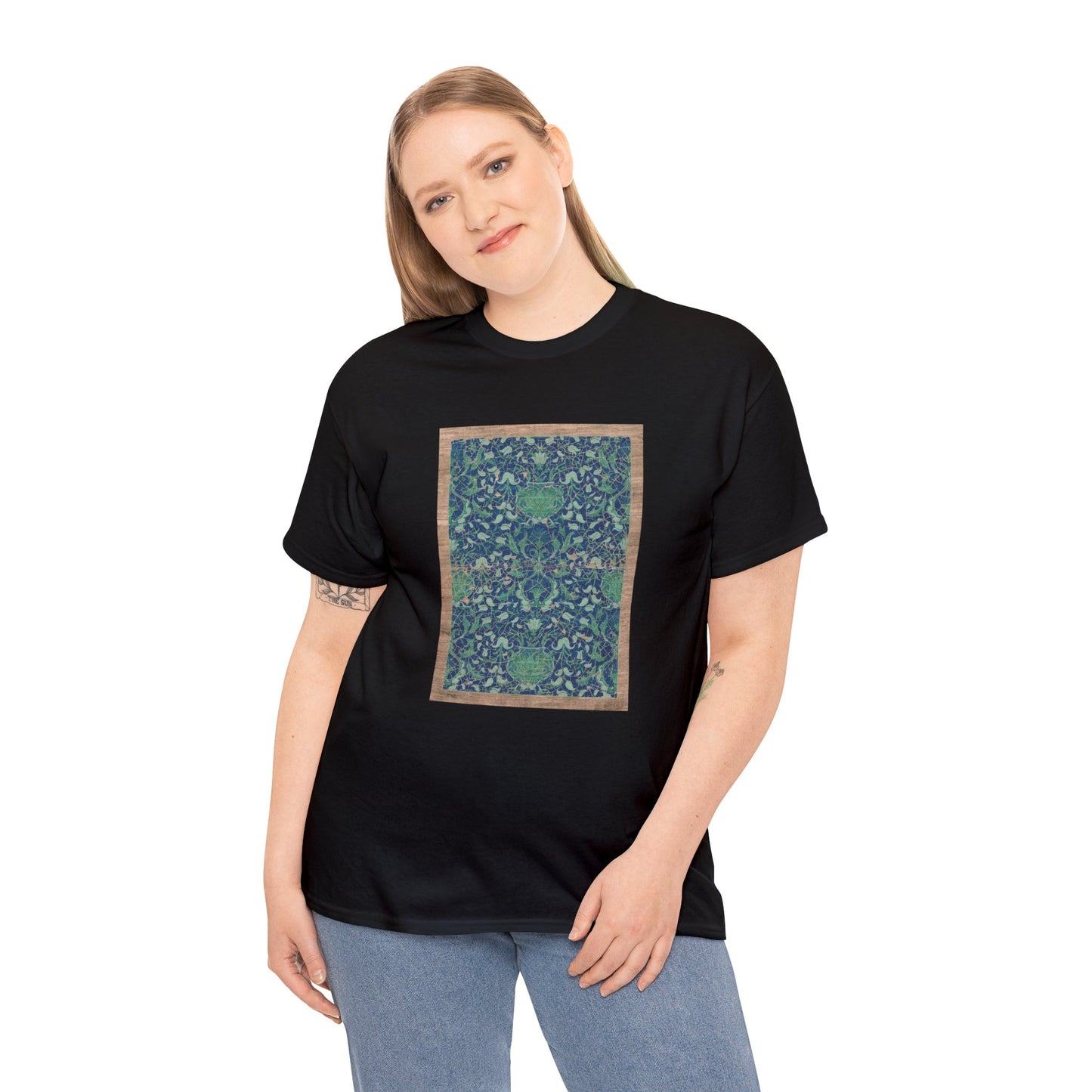 Unisex Heavy Cotton Tee - Reincarnation (Indigo Blue)