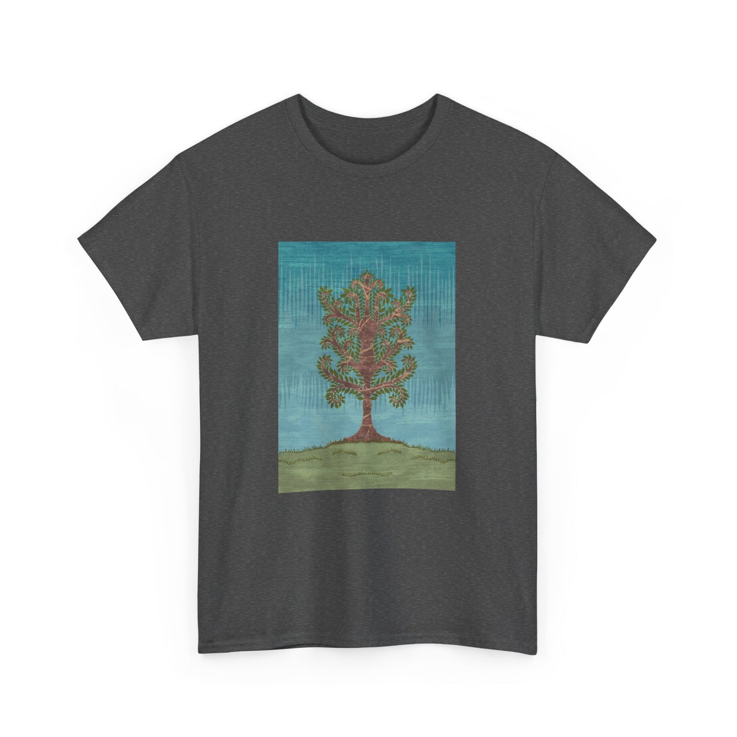 Unisex Heavy Cotton Tee - Ashen Tree (Winter version)