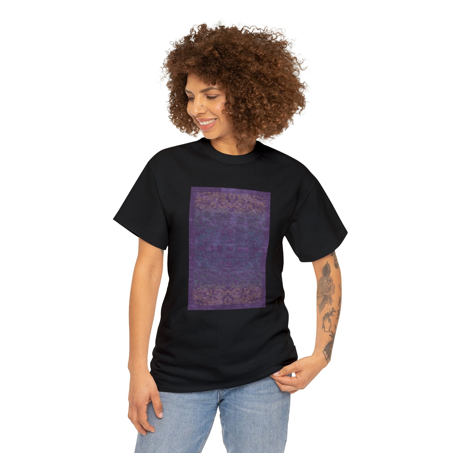 Unisex-T-Shirt aus schwerer Baumwolle – Lichtstrahlen auf Reisfeldern (Frühling)