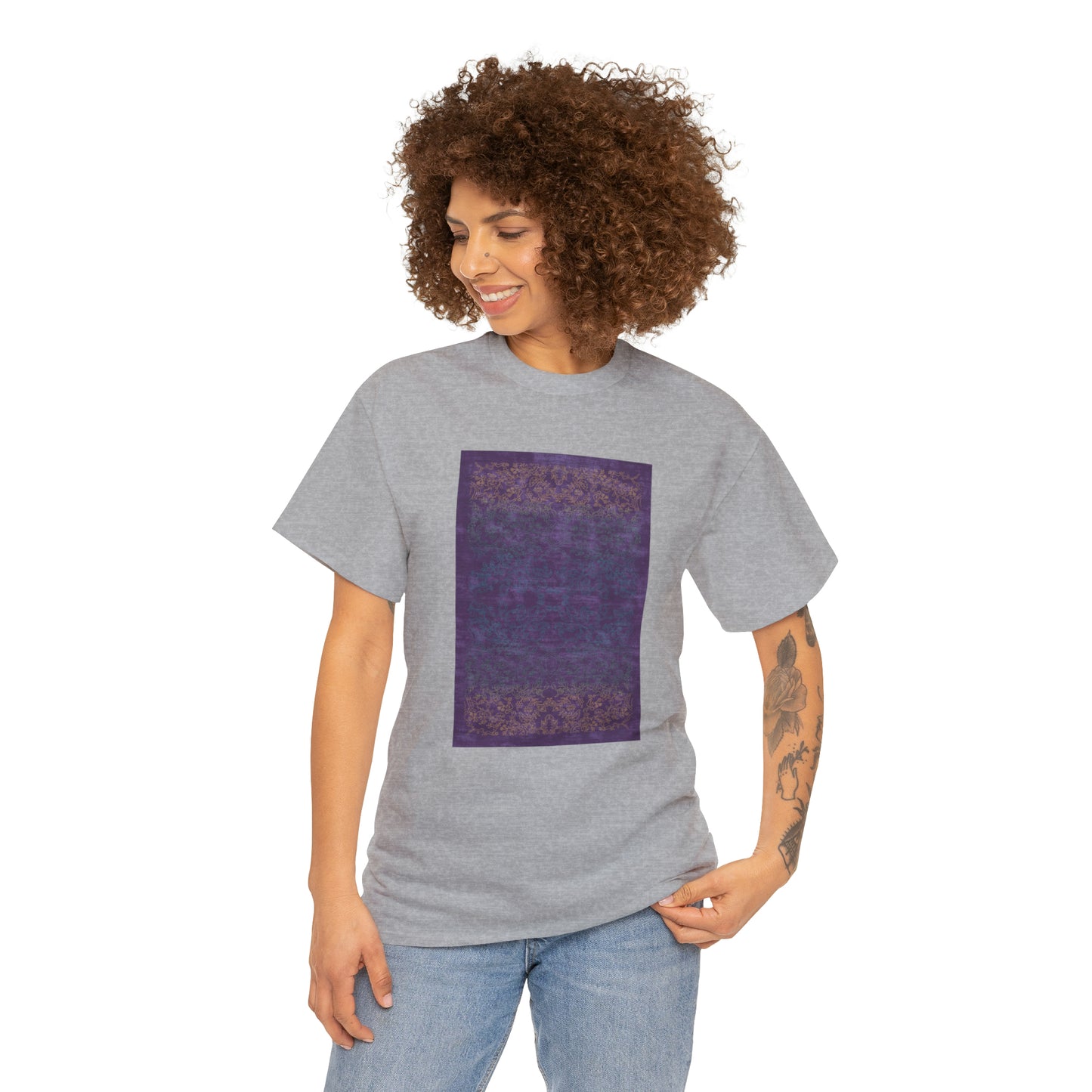 Unisex-T-Shirt aus schwerer Baumwolle – Lichtstrahlen auf Reisfeldern (Frühling)