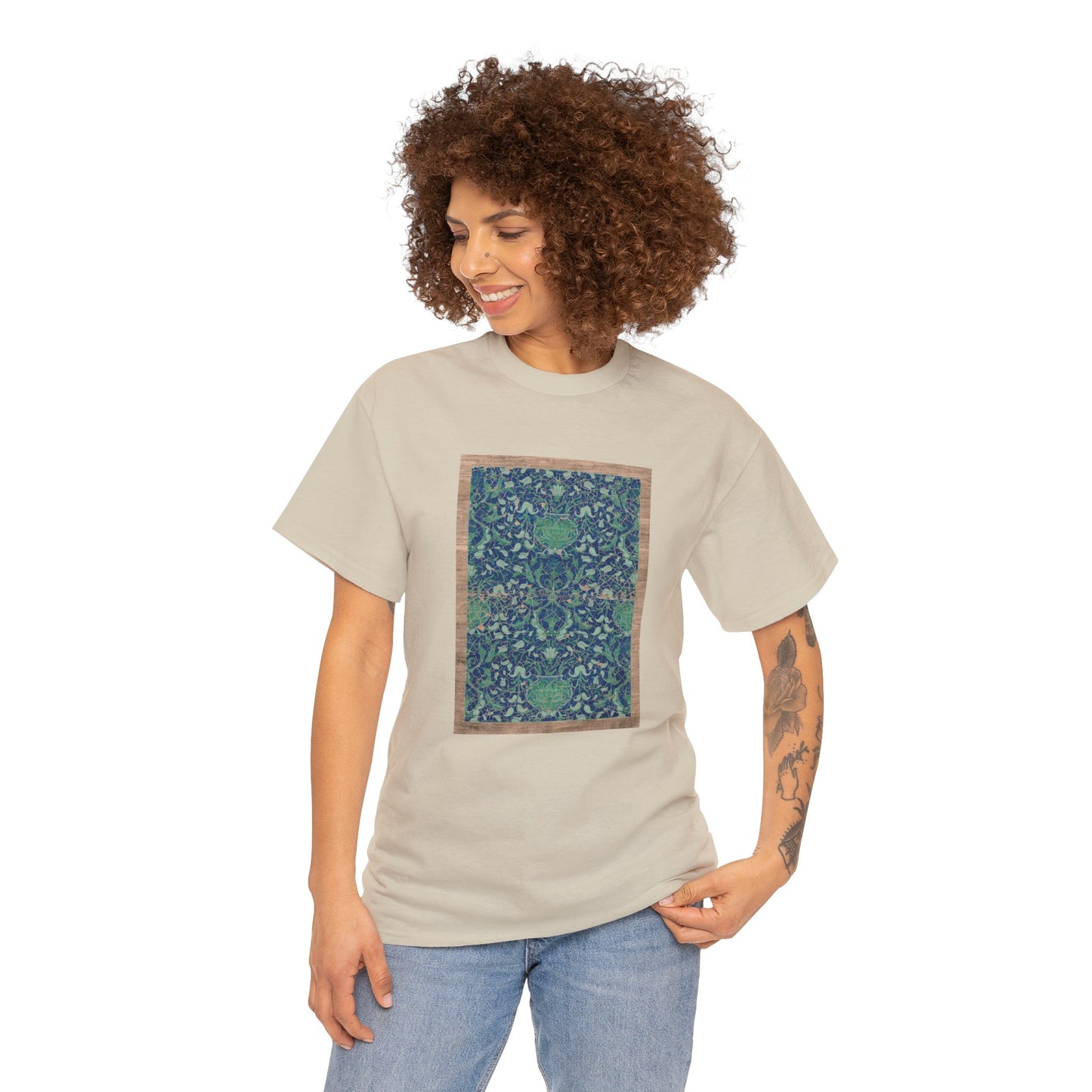 Unisex Heavy Cotton Tee - Reincarnation (Indigo Blue)