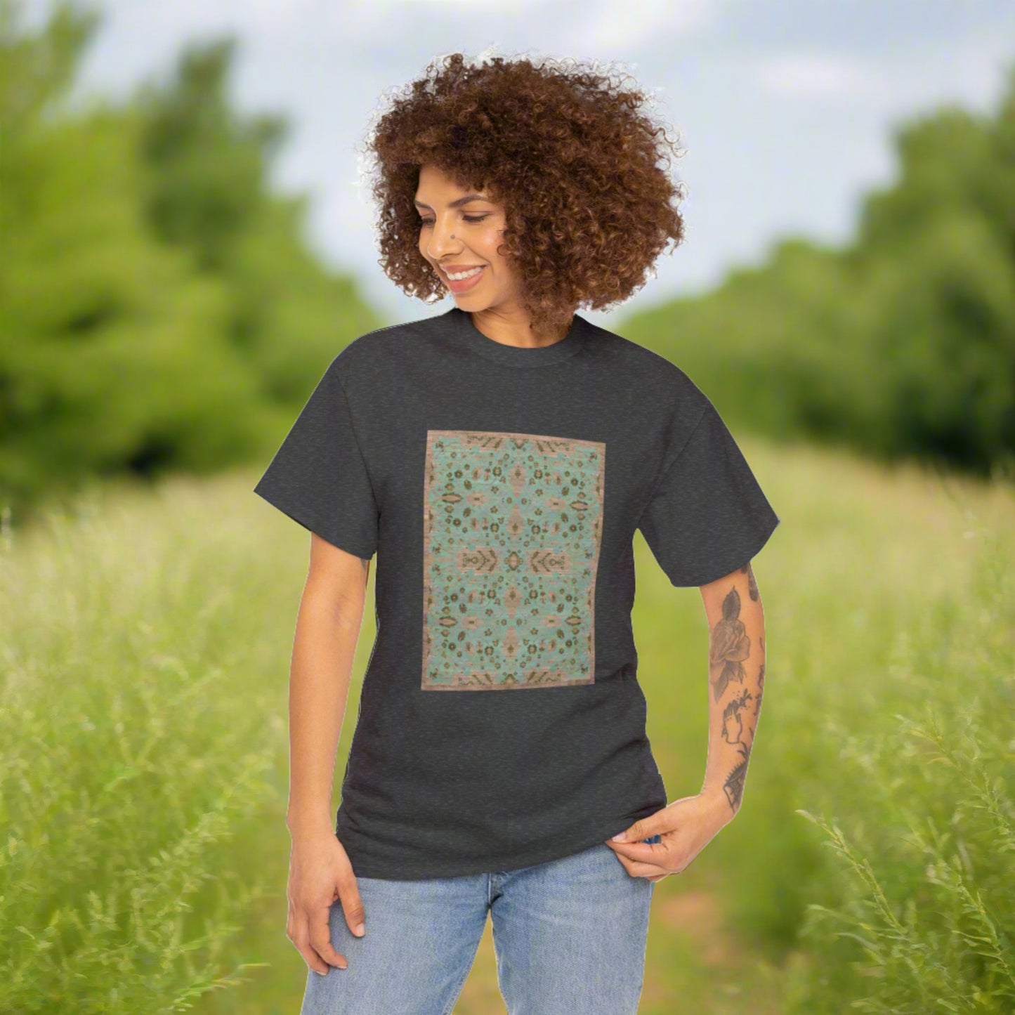 Unisex Heavy Cotton Tee - Silver Fountain