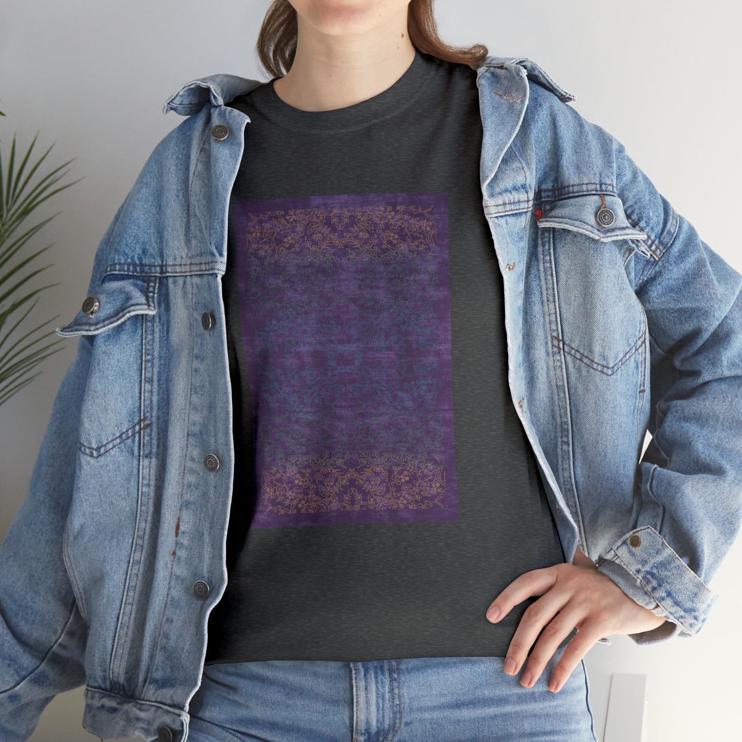 Unisex Heavy Cotton Tee - Rays of light on paddy fields (Spring)