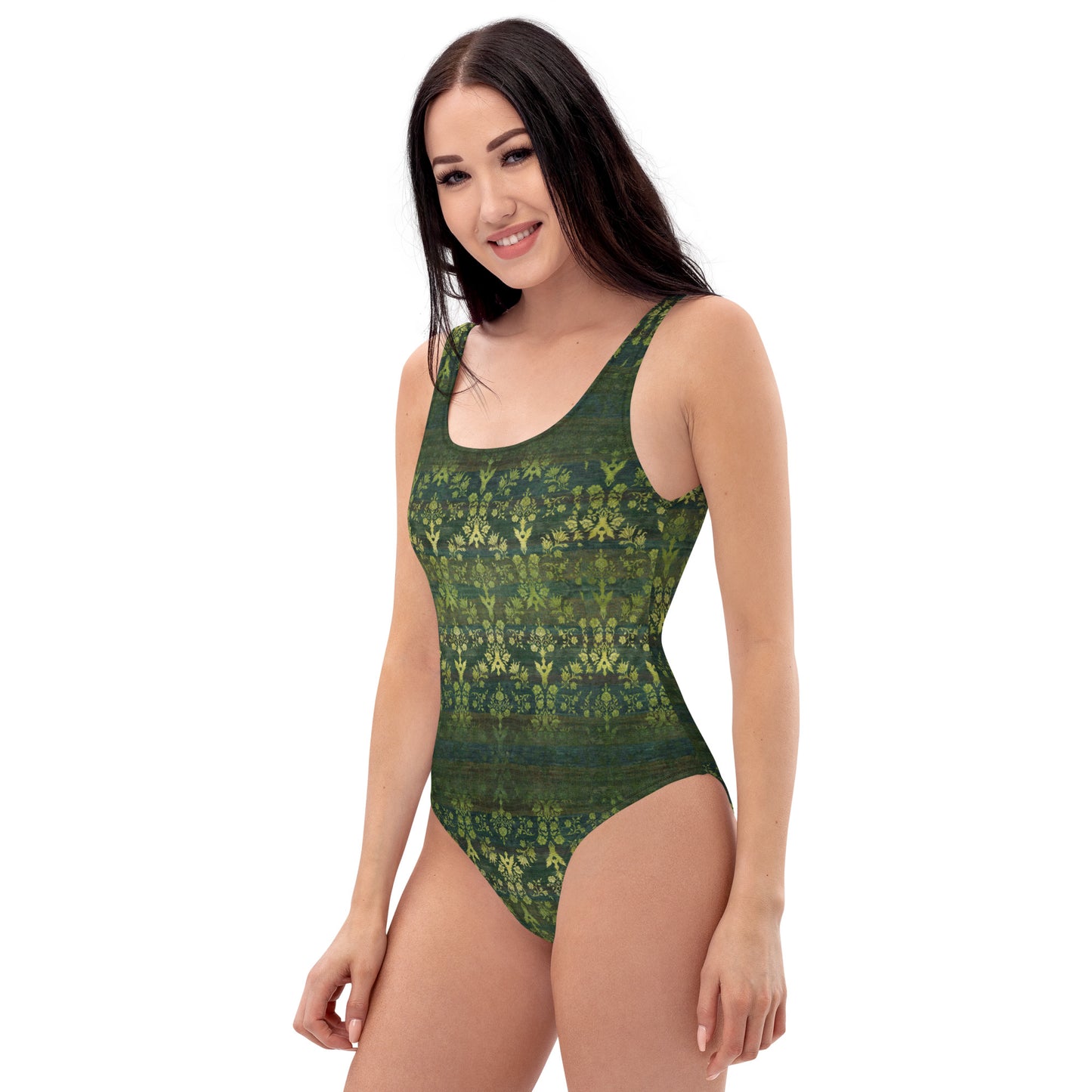 One-Piece Swimsuit - Sparrow's garden (green version)