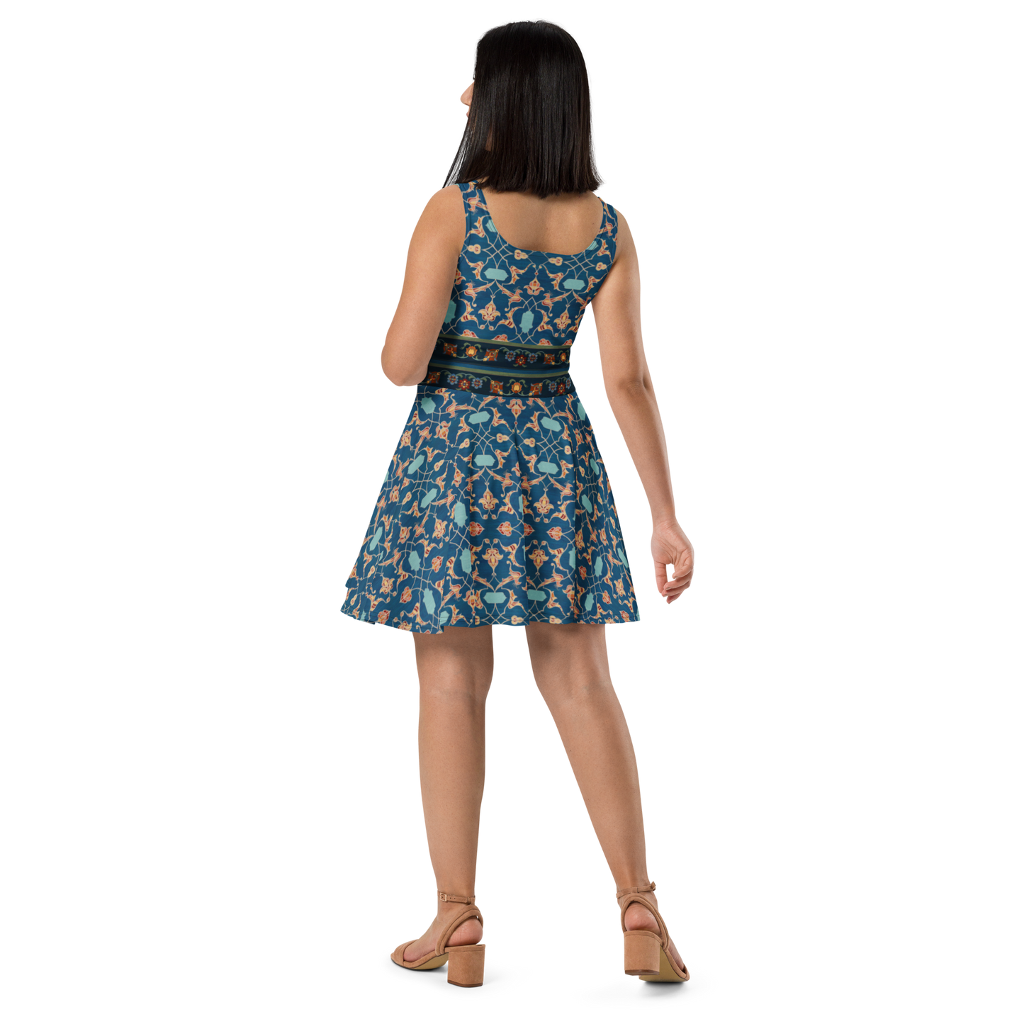 Skater / A-Line Dress - Nightfall blue