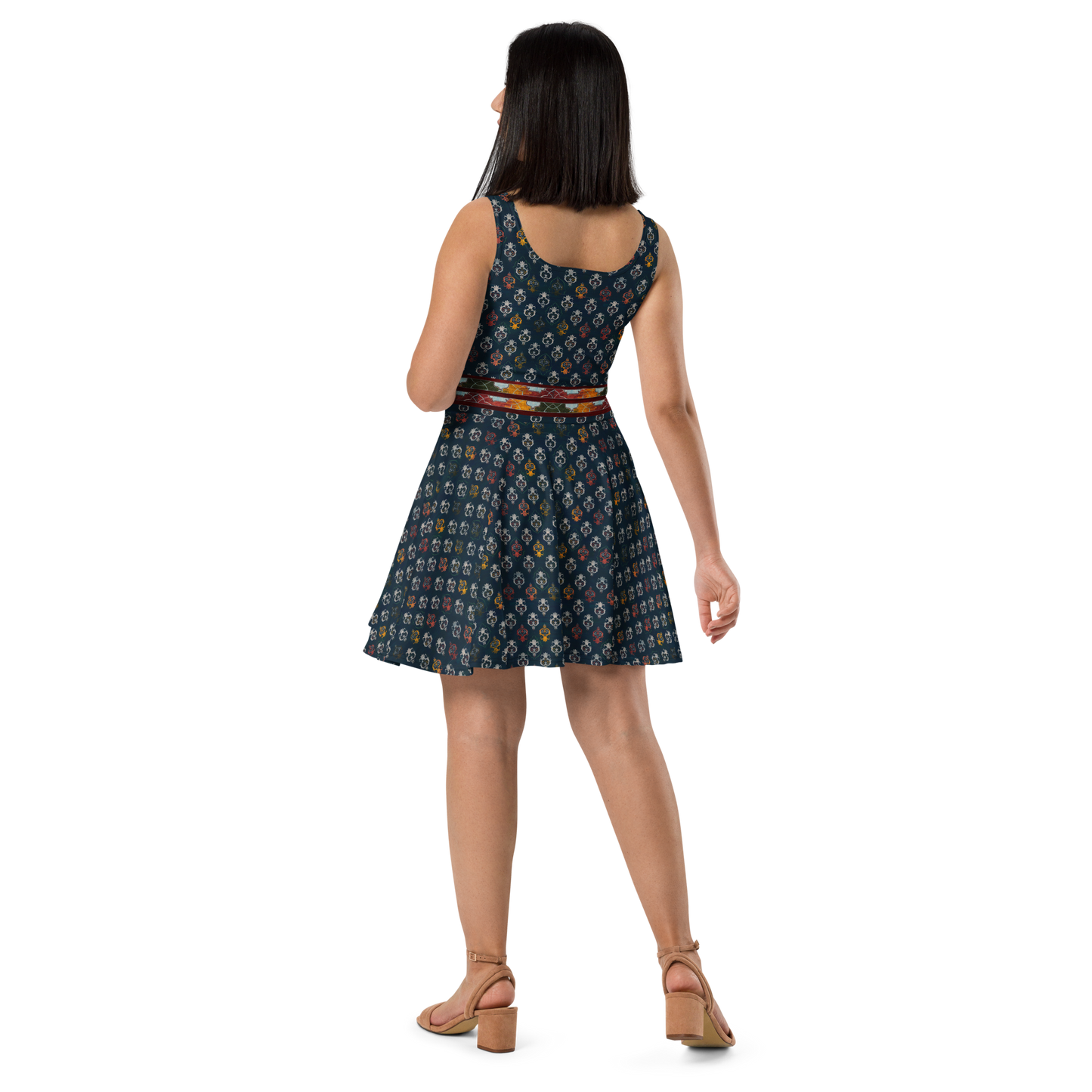 Skater / A-Line Dress - Pomegranate Garden II