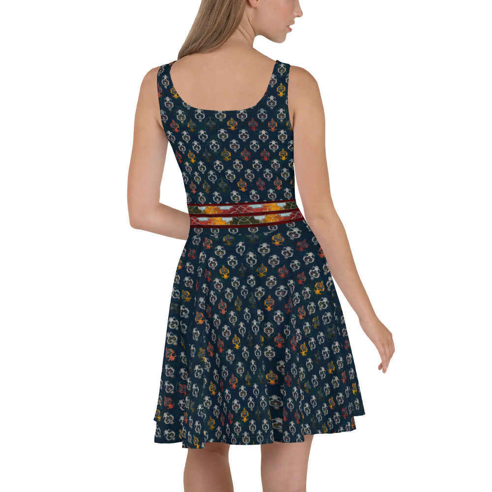 Skater / A-Line Dress - Pomegranate Garden II