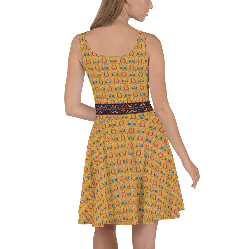 Skater / A-Line Dress - The Golden Fish and the Birds III