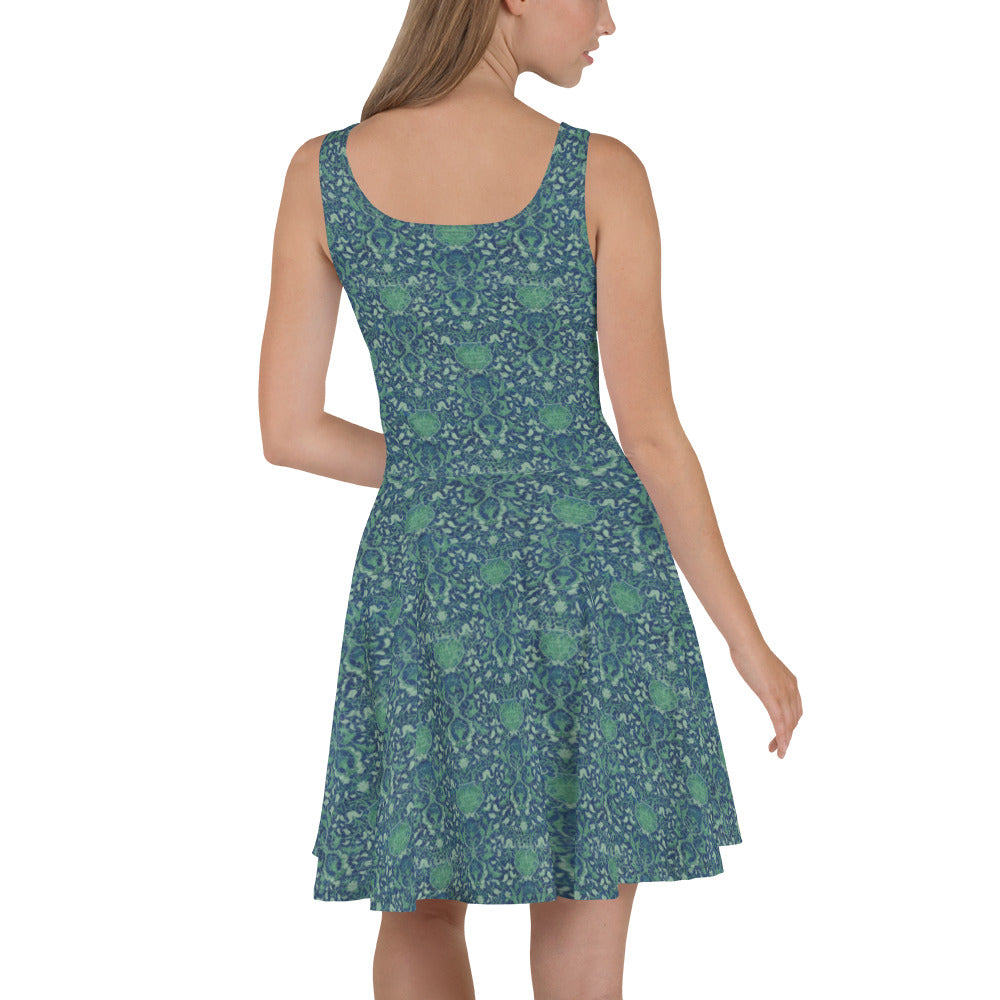 Skater- / A-Line-Kleid – Reinkarnation (Saphir-Blau)