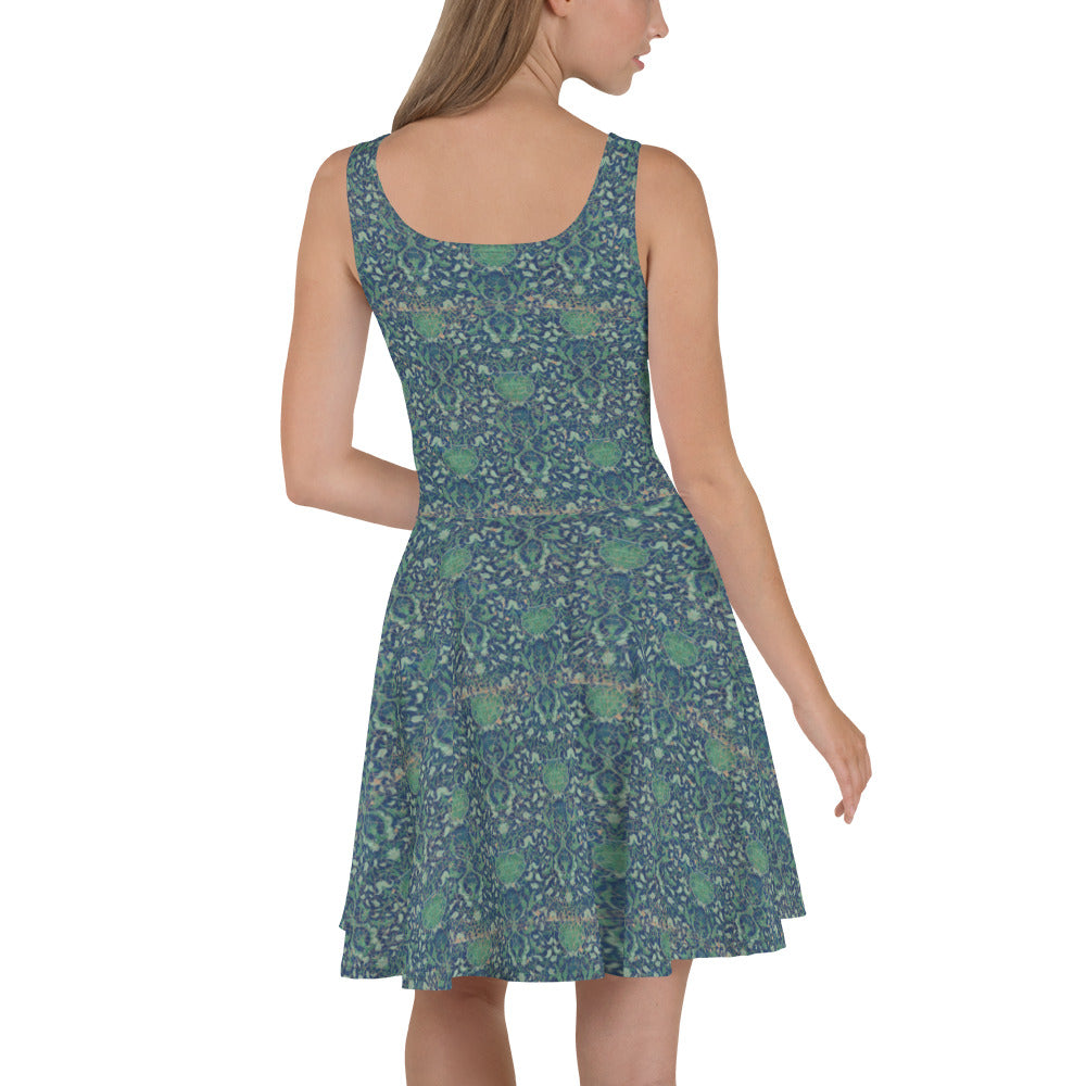 Skater- / A-Line-Kleid – Reinkarnation (Indigo-Blau)