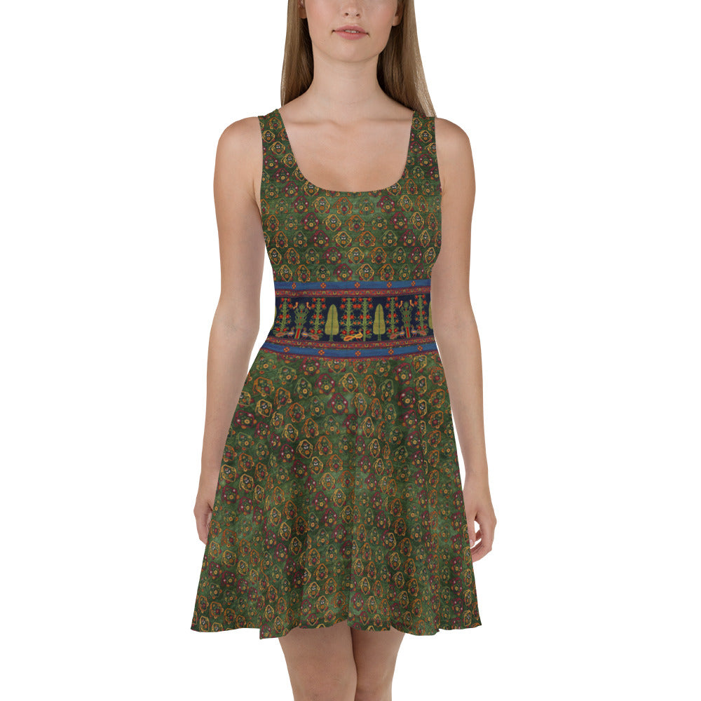 Skater / A-Line Dress - The garden of the holy pines (Summer)