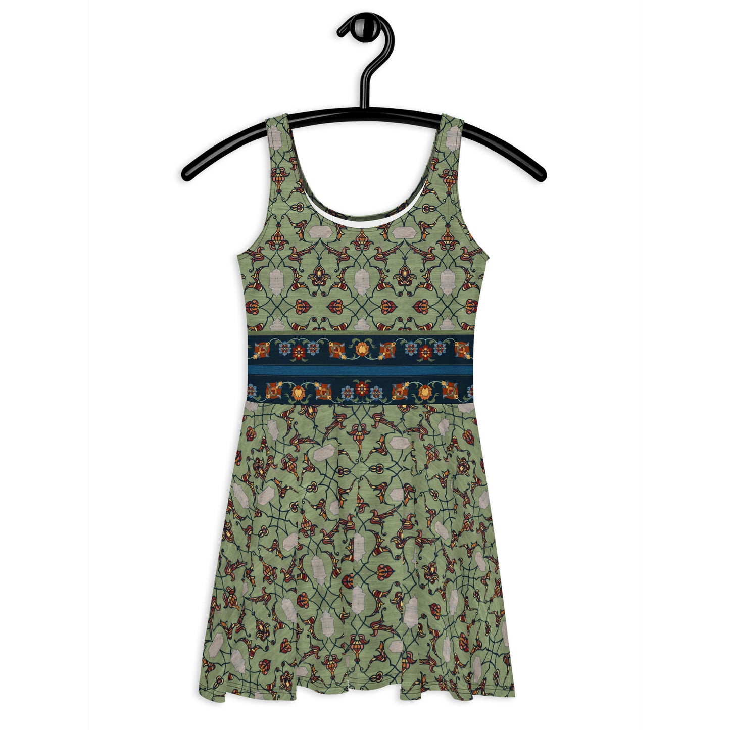 Skater / A-Line Dress - Nightfall green