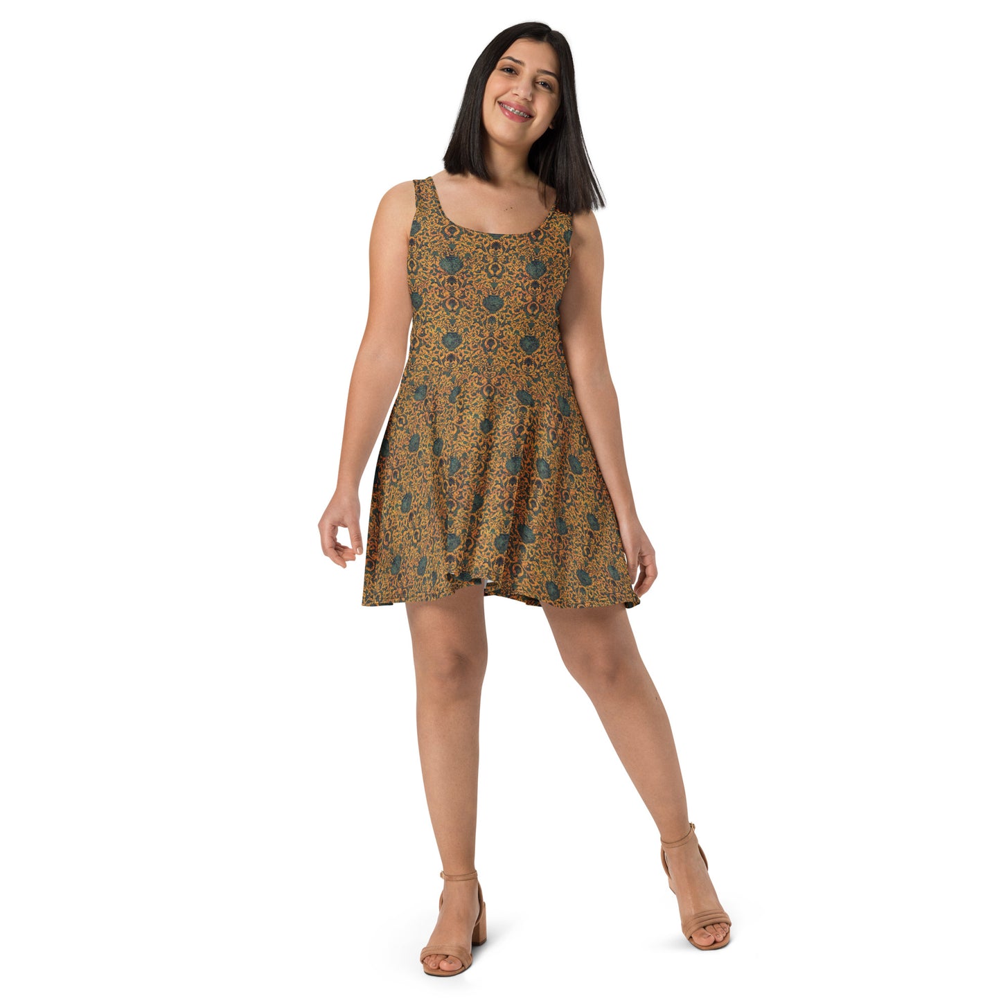 Skater / A-Line Dress - Reincarnation (Pine Gold)