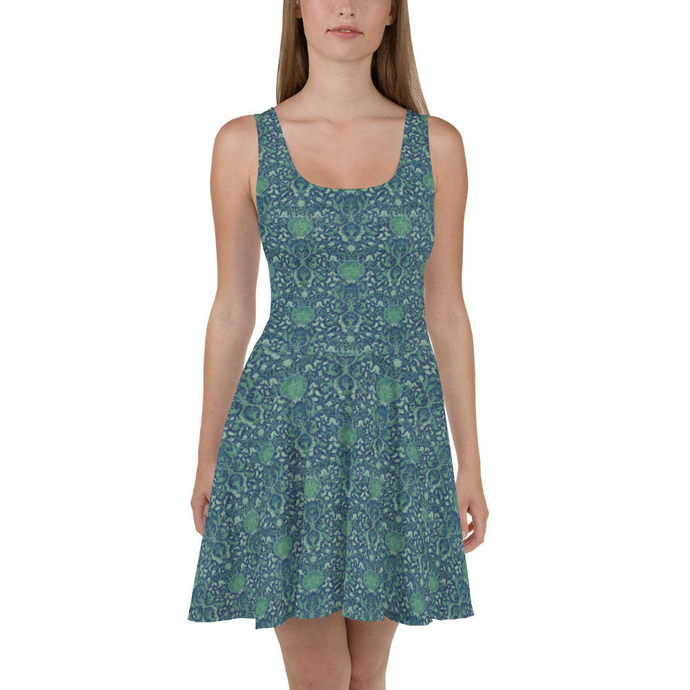 Skater- / A-Line-Kleid – Reinkarnation (Saphir-Blau)