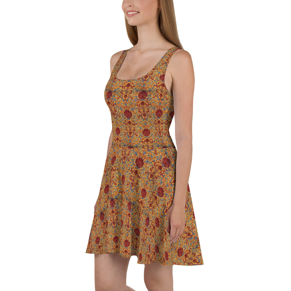 Skater / A-Line Dress - Reincarnation (Turquoise Gold)