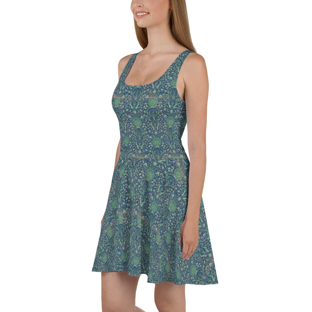 Skater- / A-Line-Kleid – Reinkarnation (Indigo-Blau)