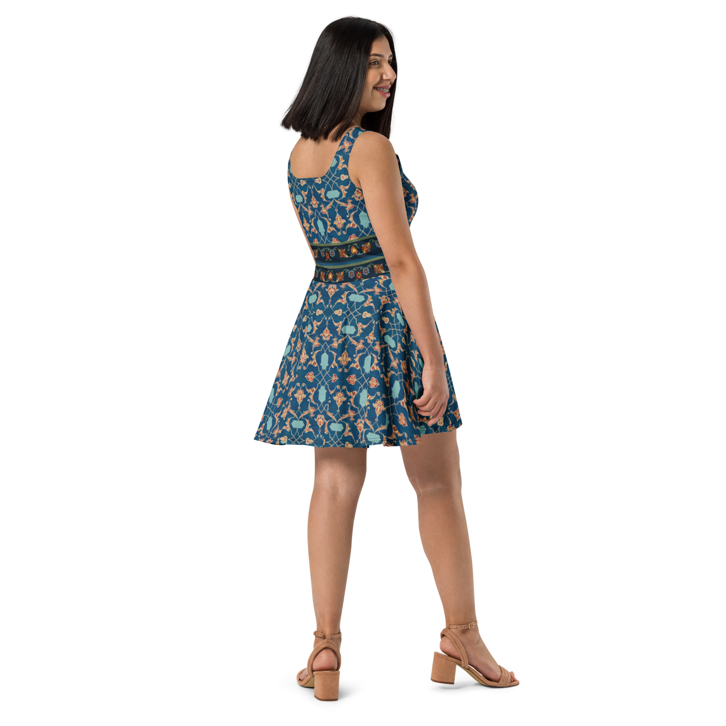 Skater / A-Line Dress - Nightfall blue