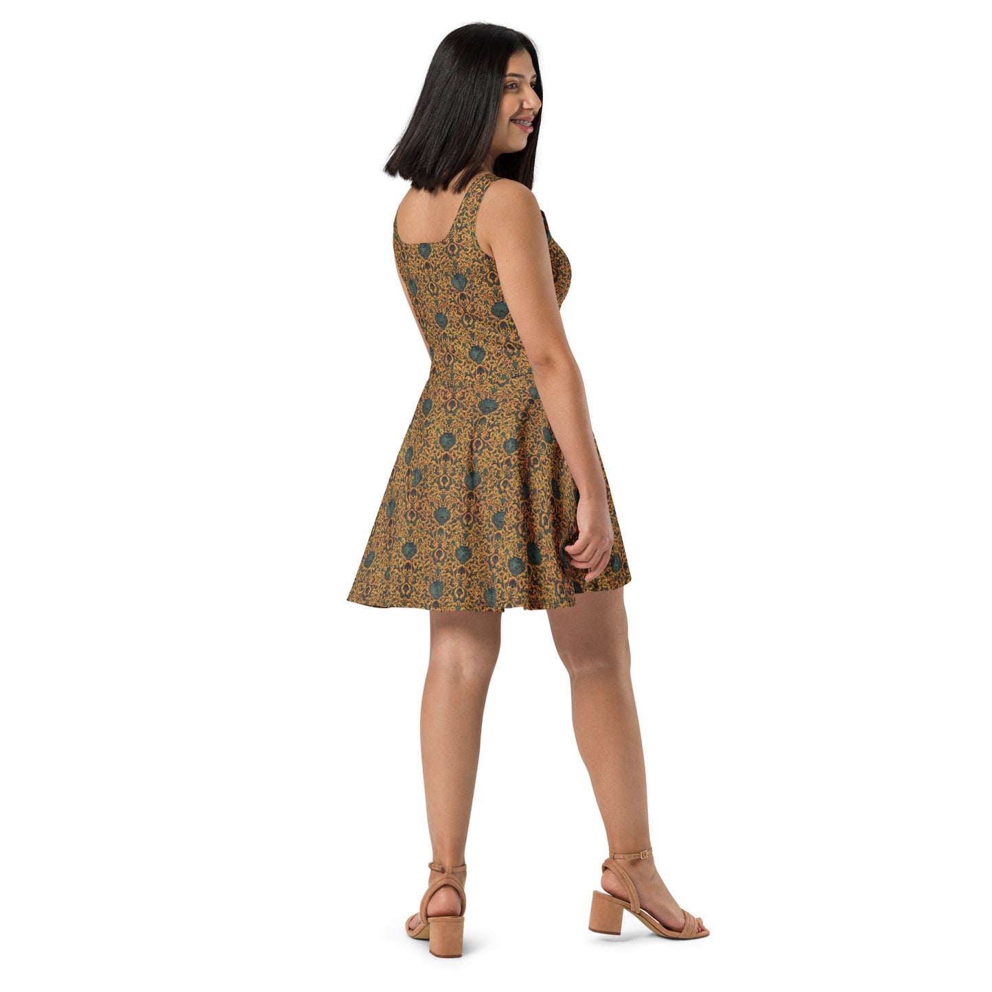 Skater / A-Line Dress - Reincarnation (Pine Gold)