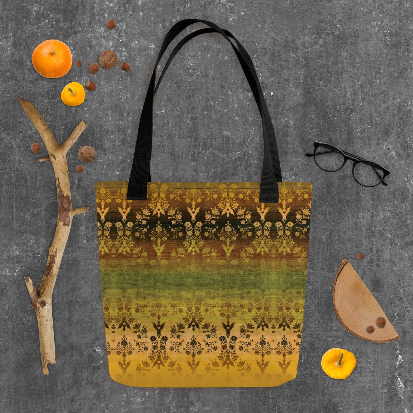 All Over Print tote bag - Sparrow's garden (earth version)