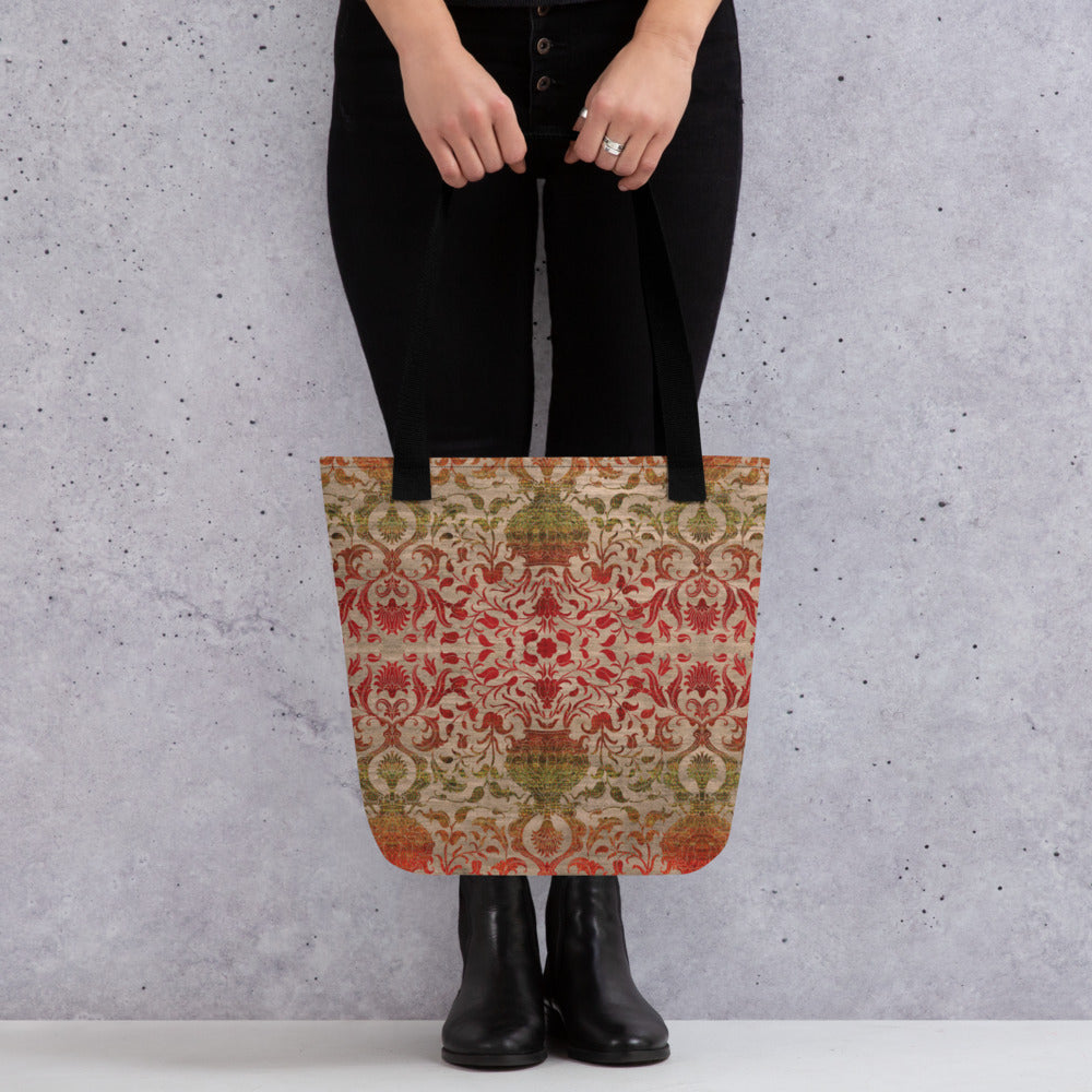 All Over Print tote bag - Reincarnation (Khaki Ruby)