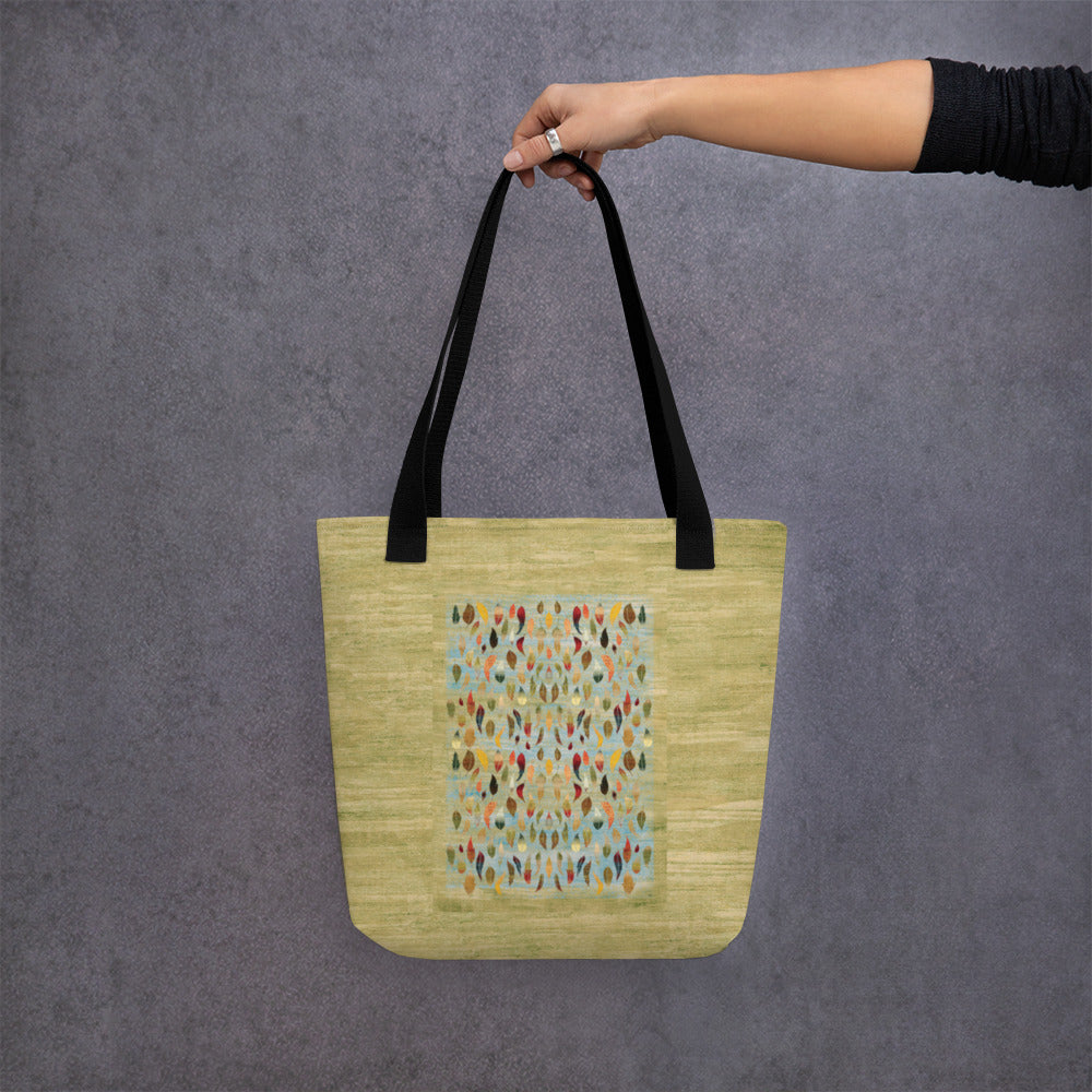 All Over Print tote bag - The last dance with the wind (green version)