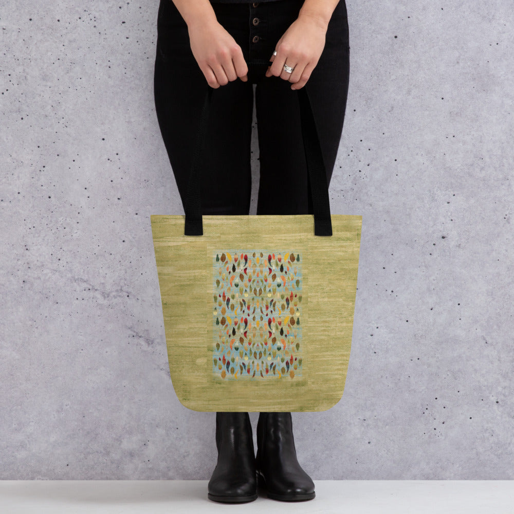 All Over Print tote bag - The last dance with the wind (green version)