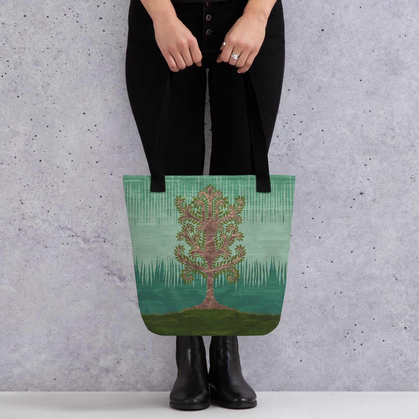 All Over Print tote bag - Ashen Tree (Summer version)