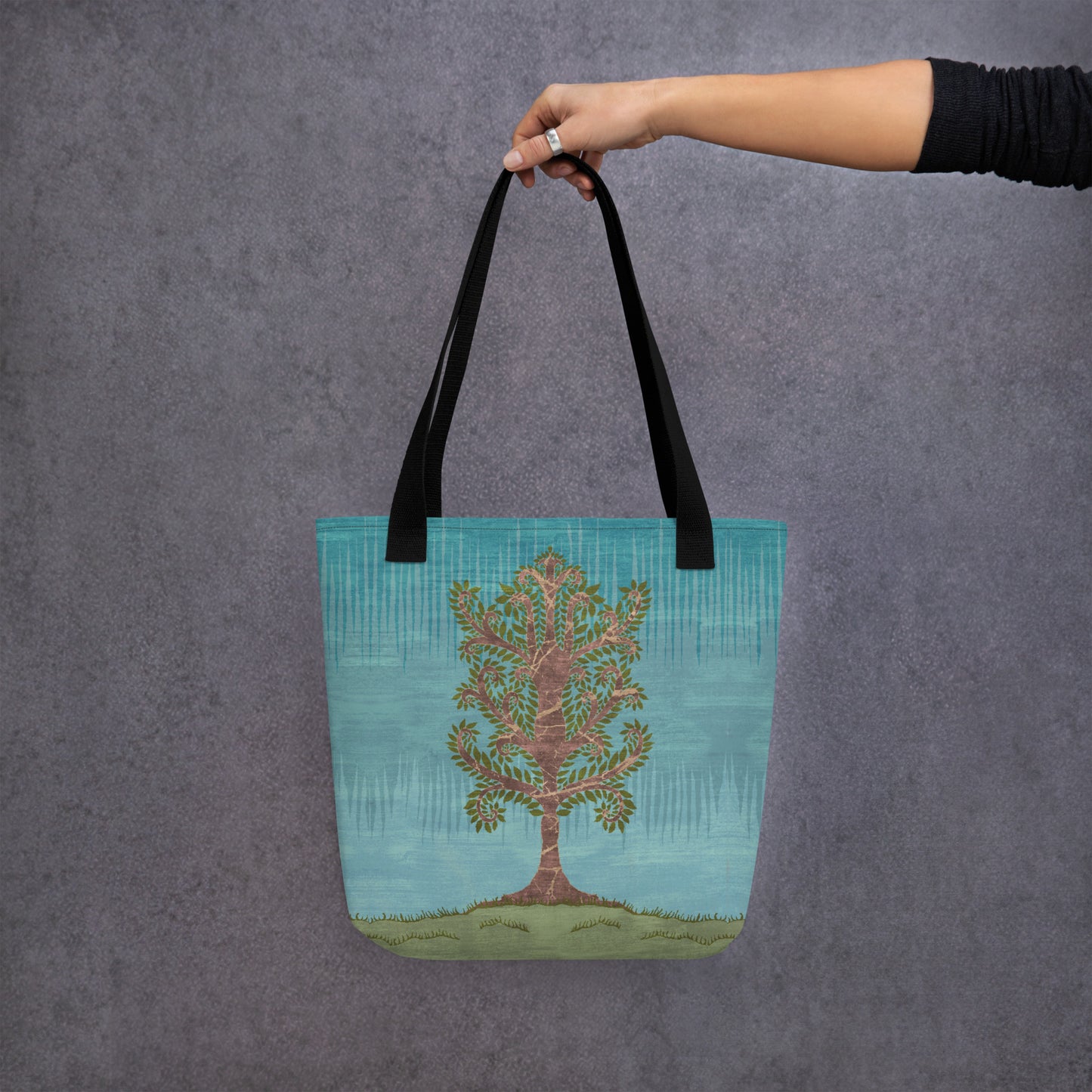 All Over Print tote bag - Ashen Tree (Winter version)