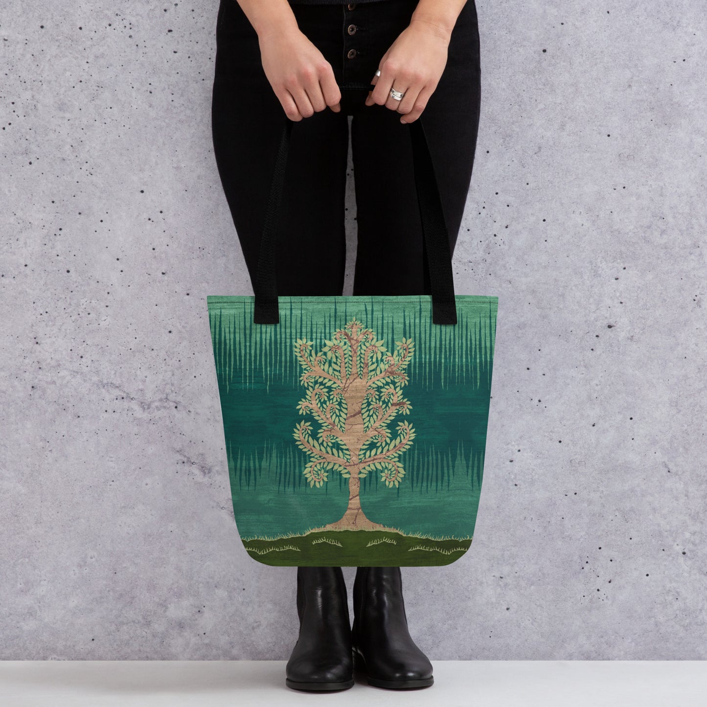 All Over Print tote bag - Ashen Tree (Spring version)