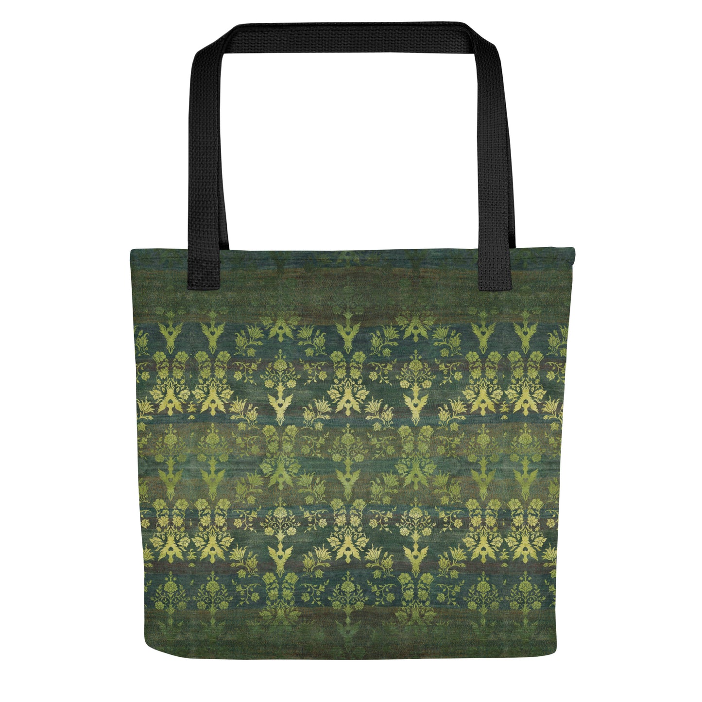 All Over Print tote bag - Sparrow's garden (green version)