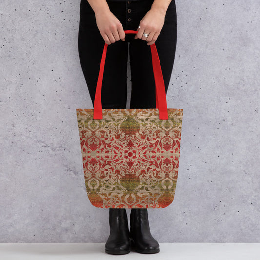 All Over Print tote bag - Reincarnation (Khaki Ruby)