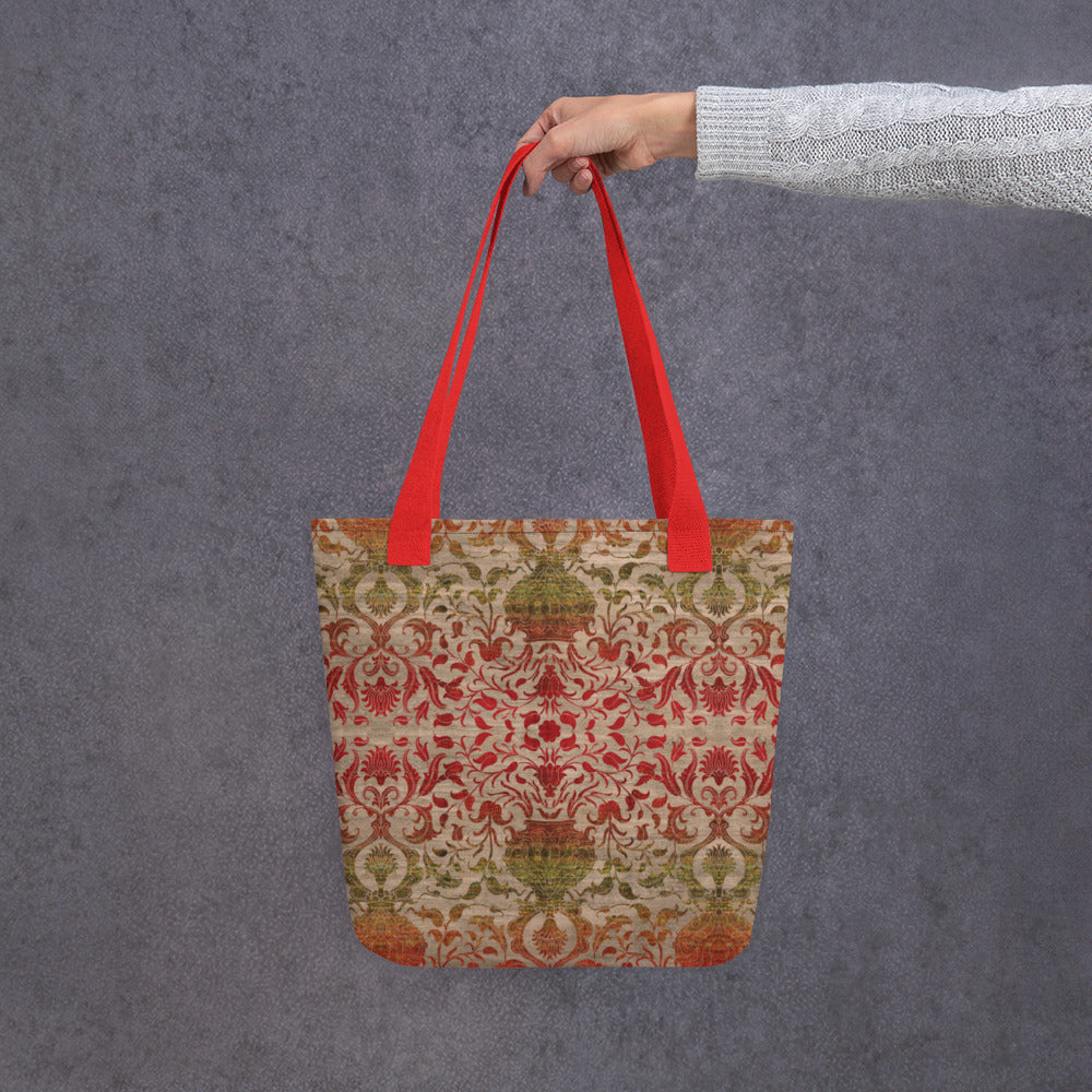 All Over Print tote bag - Reincarnation (Khaki Ruby)