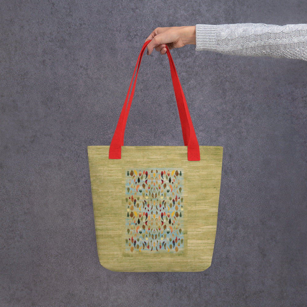 All Over Print tote bag - The last dance with the wind (green version)