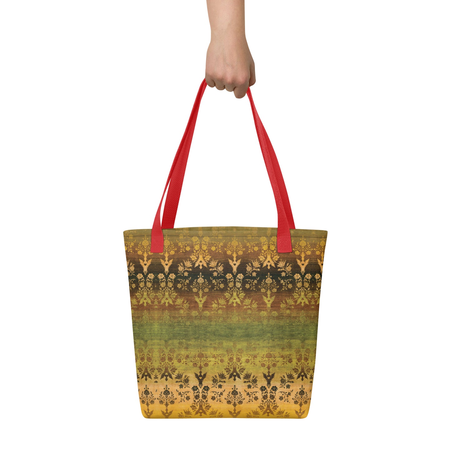 All Over Print tote bag - Sparrow's garden (earth version)