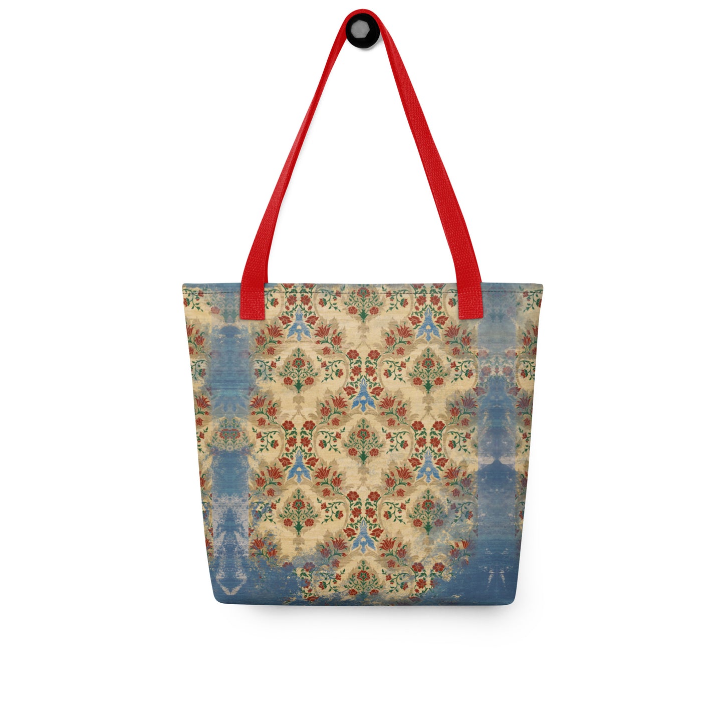 All Over Print tote bag - Sparrow's garden (blue version)