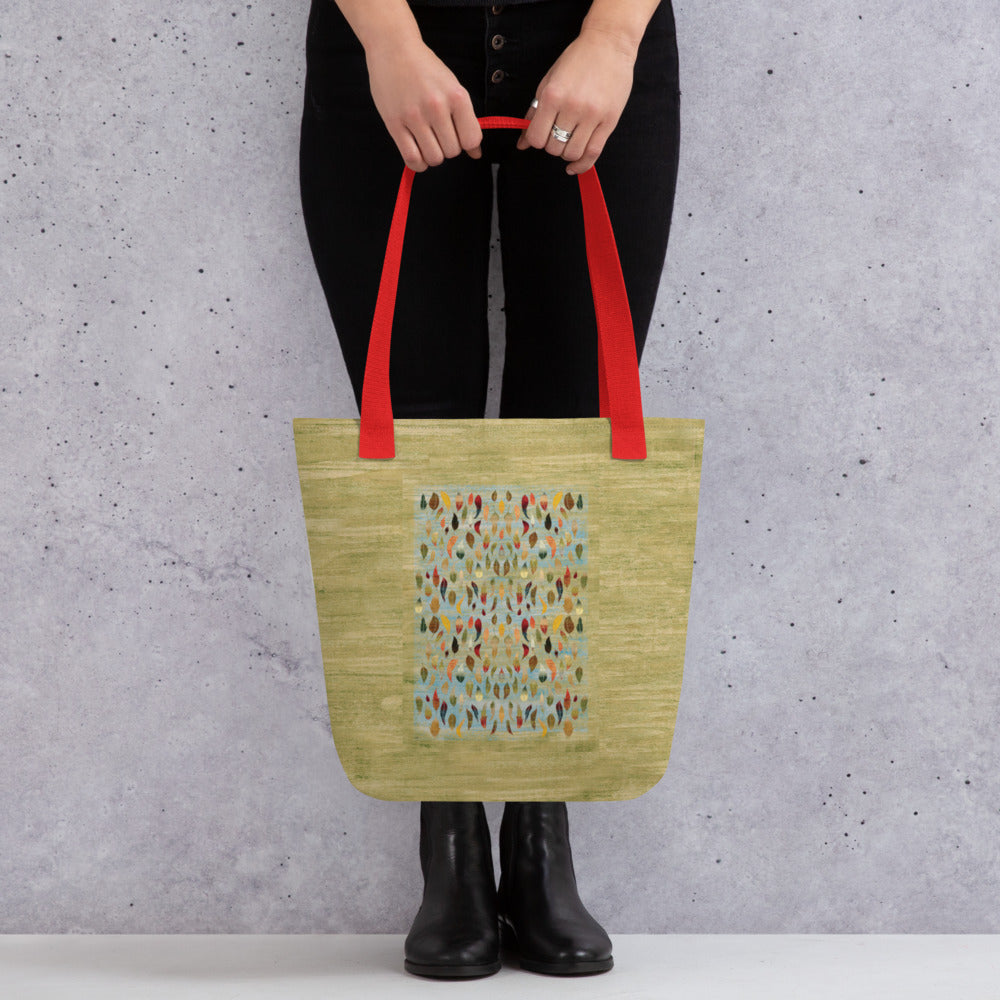 All Over Print tote bag - The last dance with the wind (green version)