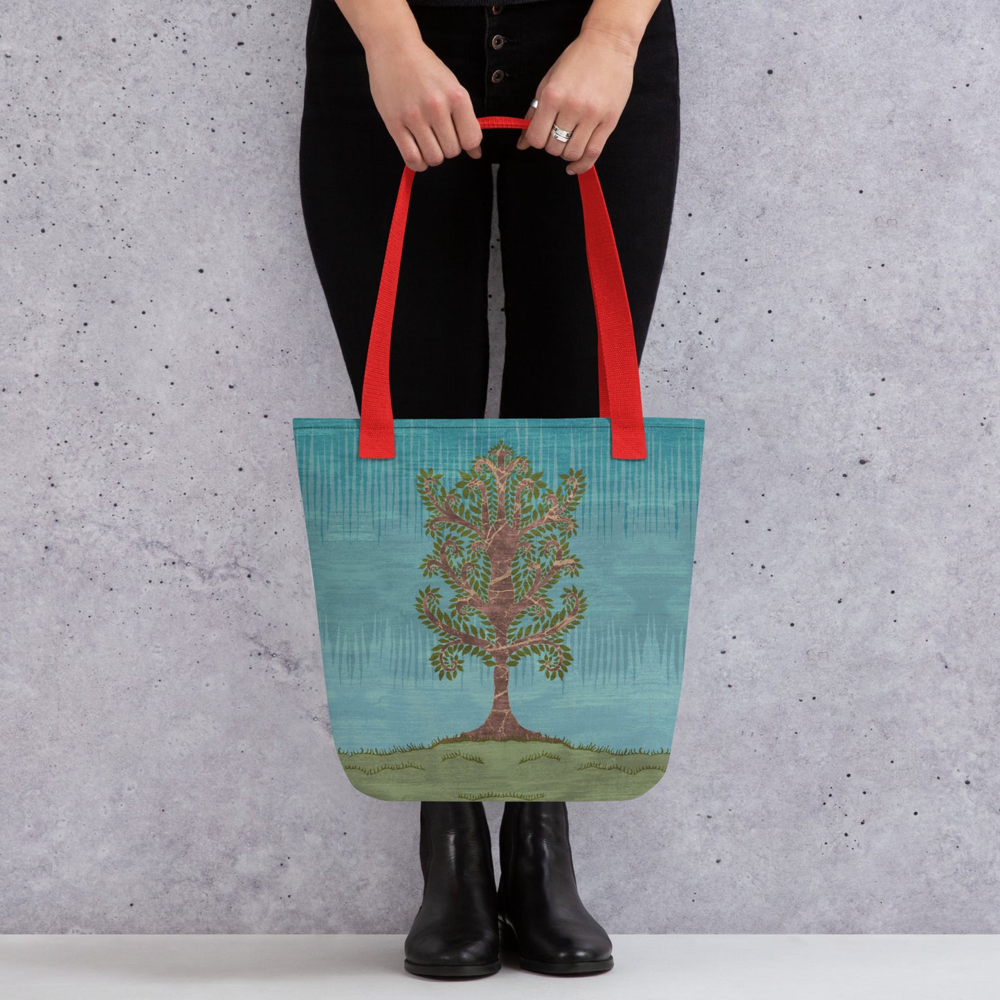 All Over Print tote bag - Ashen Tree (Winter version)