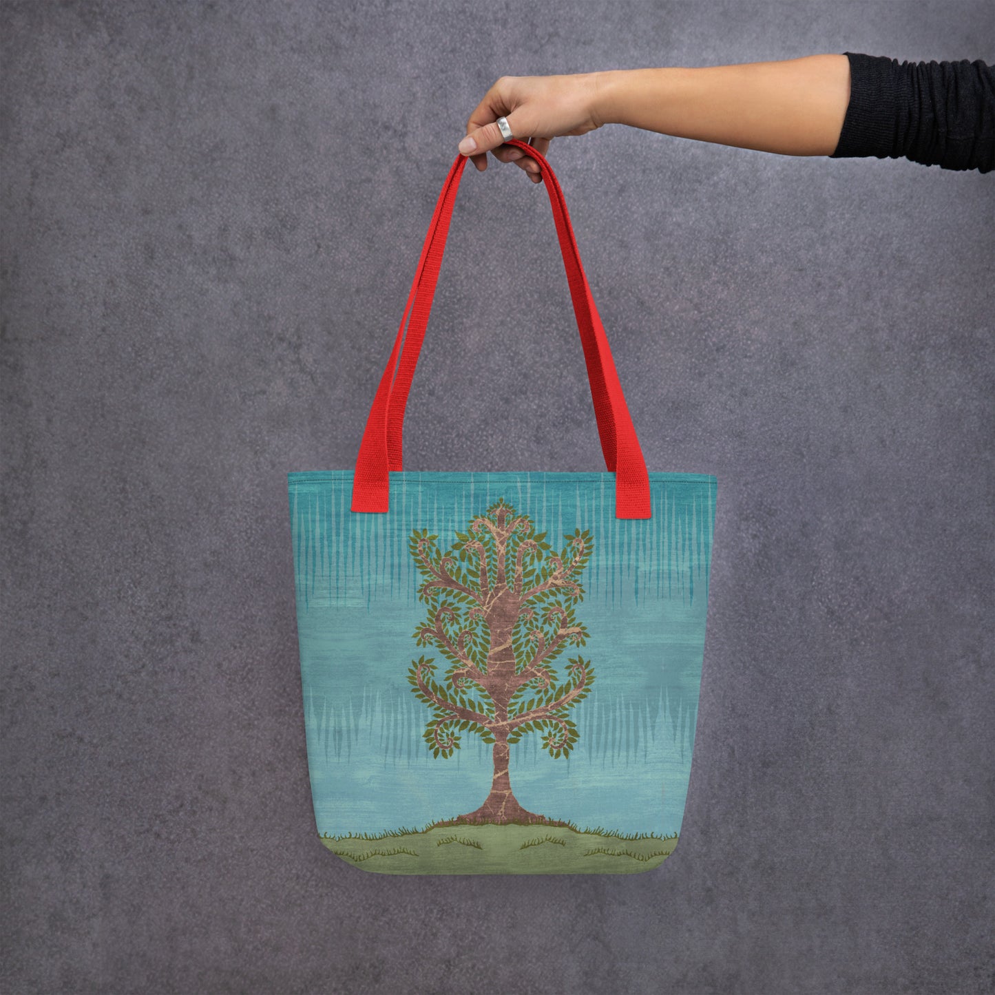 All Over Print tote bag - Ashen Tree (Winter version)