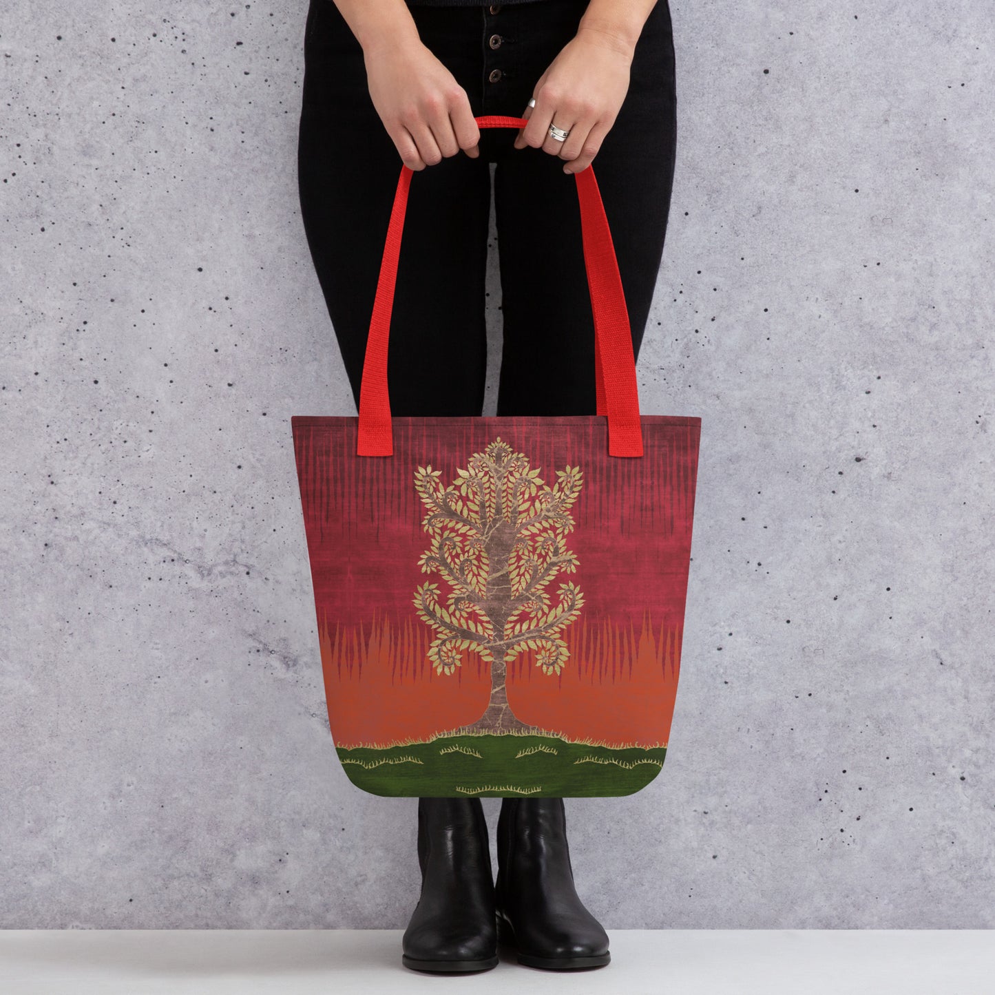 All Over Print tote bag - Ashen Tree (Autumn version)