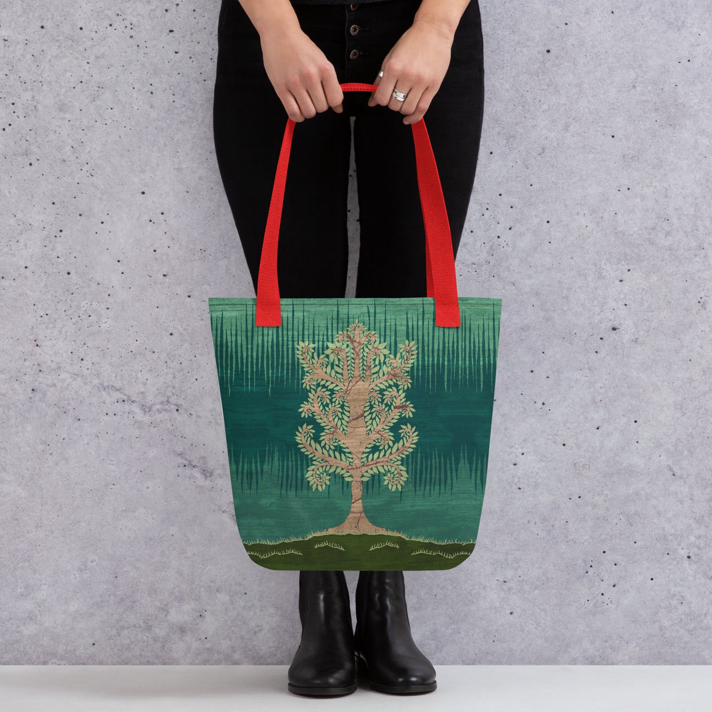 All Over Print tote bag - Ashen Tree (Spring version)