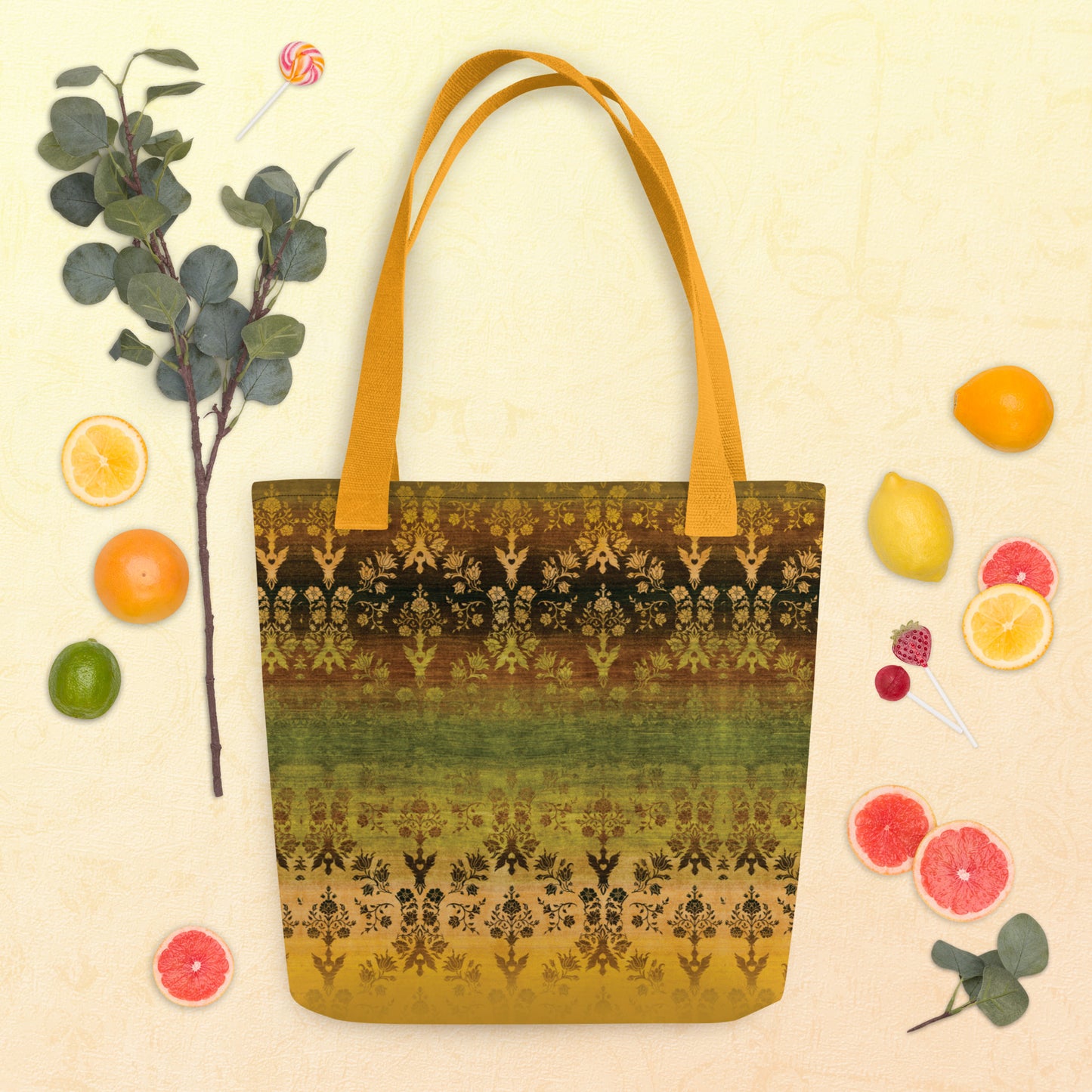 All Over Print tote bag - Sparrow's garden (earth version)