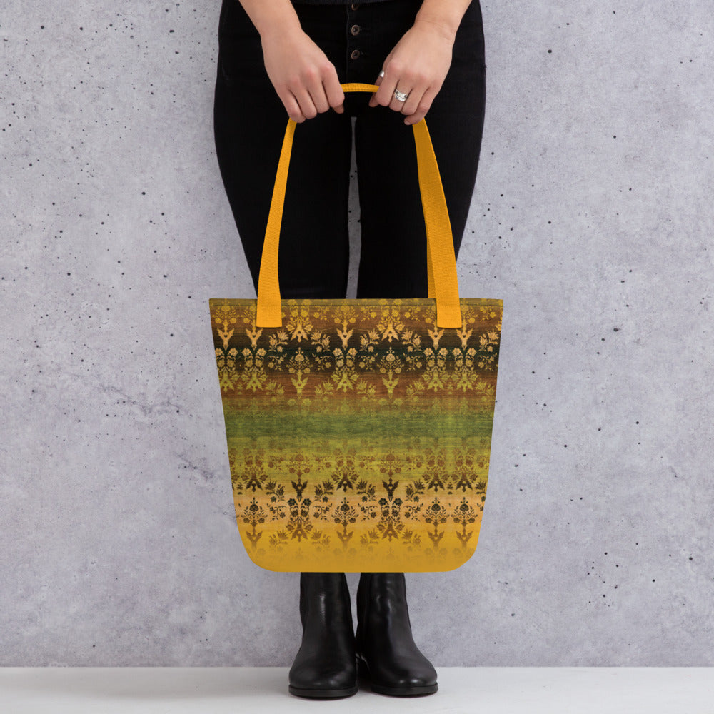 All Over Print tote bag - Sparrow's garden (earth version)