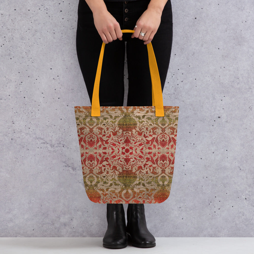 All Over Print tote bag - Reincarnation (Khaki Ruby)